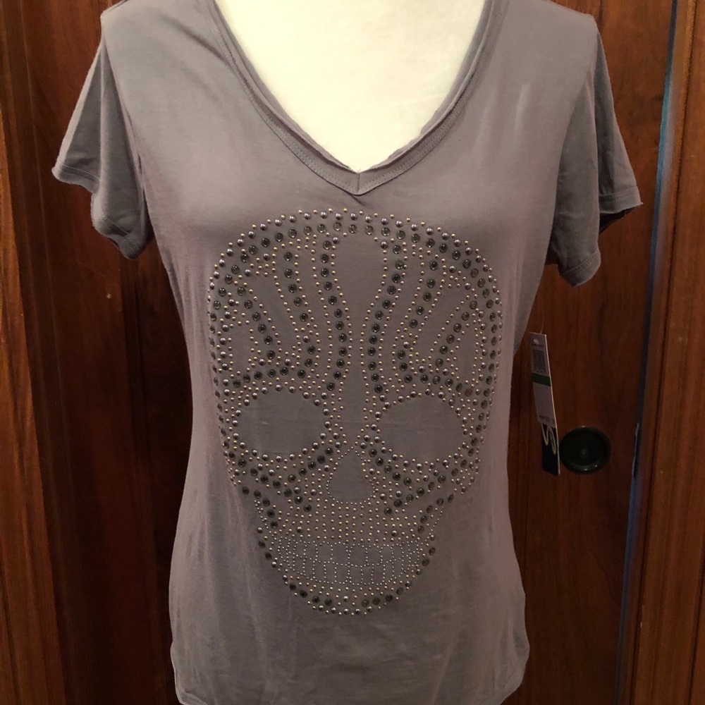 Seven embellished skull tee